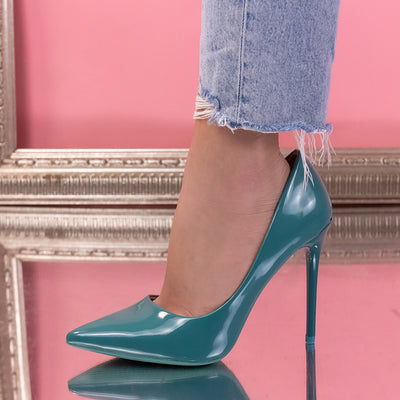 Дамски обувки на ток Maria - Blue
