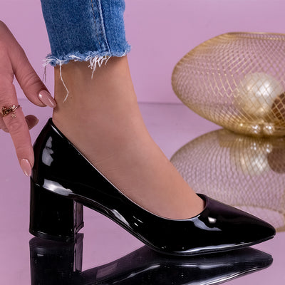 Дамски обувки на ток Margie - Black