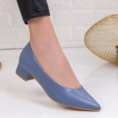 Дамски обувки на ток Odelia - Blue