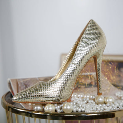 Дамски обувки на ток Augusto - Gold