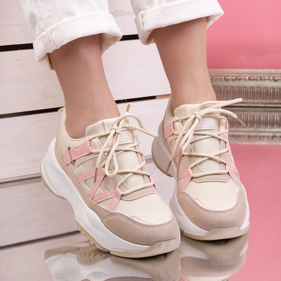 Дамски маратонки Adira - Beige
