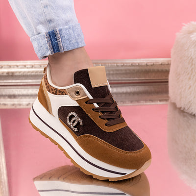 Дамски маратонки Vladaya - Brown