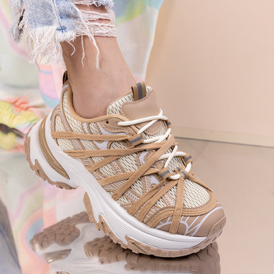 Дамски маратонки Mirana - Khaki