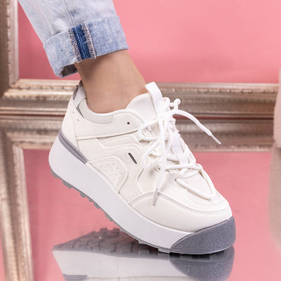 Дамски маратонки Bella - White