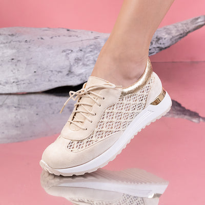 Дамски маратонки Carry - Beige