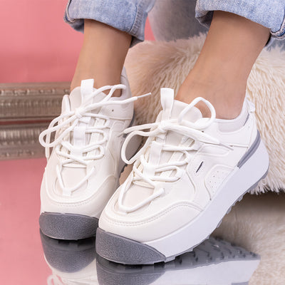 Дамски маратонки Bella - White