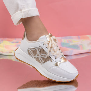 Дамски маратонки Elia - Beige