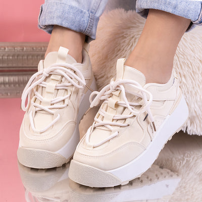 Дамски маратонки Bella - Beige