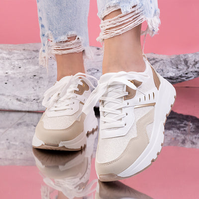 Дамски маратонки Stivi - Beige