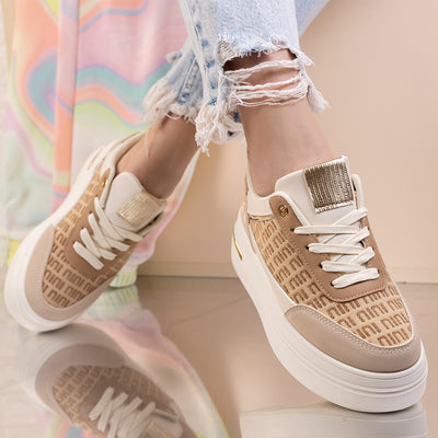 Дамски кецове Londra - Beige