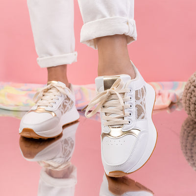 Дамски маратонки Elia - Beige