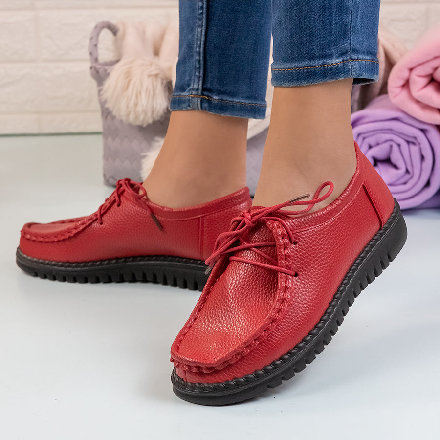Дамски мокасини Vicky - Red