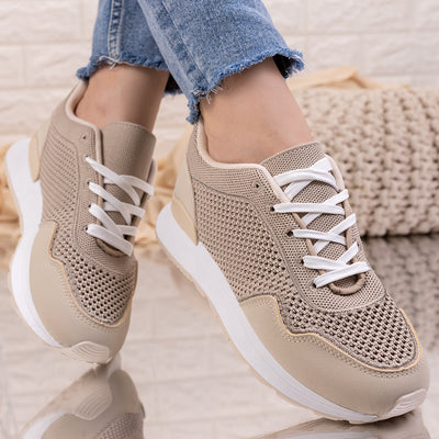 Дамски маратонки Salanta - Beige