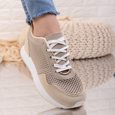 Дамски маратонки Salanta - Beige