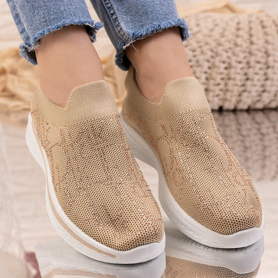 Дамски маратонки Balizza - Beige
