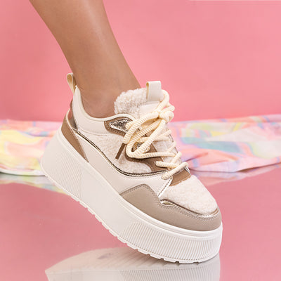 Дамски кецове Larita - Beige
