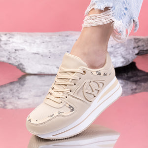 Дамски маратонки Avalin - Beige