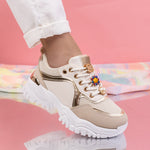 Дамски маратонки Wonda - Beige