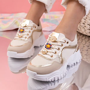 Дамски маратонки Wonda - Beige