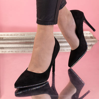 Дамски обувки на ток Secret - Black