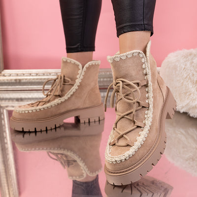 Дамски боти Aria - Khaki