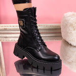 Дамски боти Felisha - Black Leather