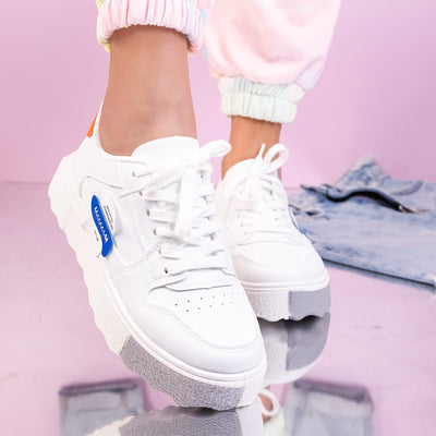 Дамски кецове Magda - White/Blue