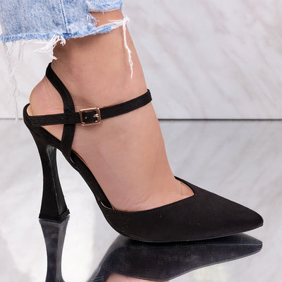 Дамски обувки на ток Raya - Black