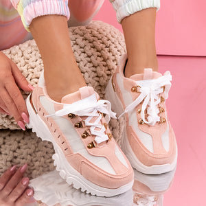 Дамски маратонки Velisa - Pink