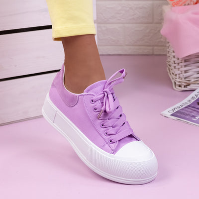 Дамски кецове Patrisha - Purple