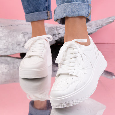 Дамски кецове Sena - White