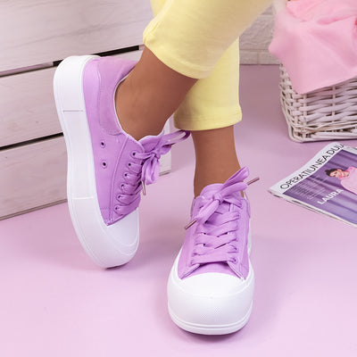 Дамски кецове Patrisha - Purple