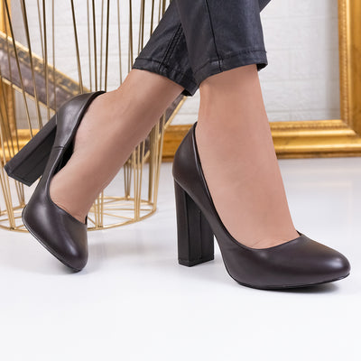 Дамски обувки на ток Cynthia - Brown