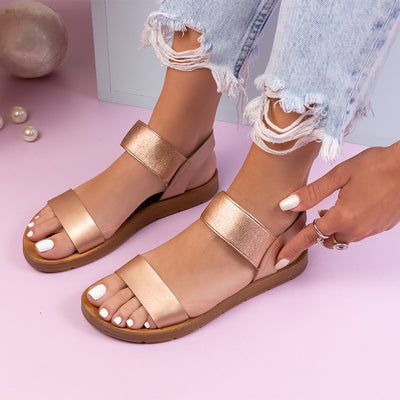 Дамски сандали Iliana - Champagne