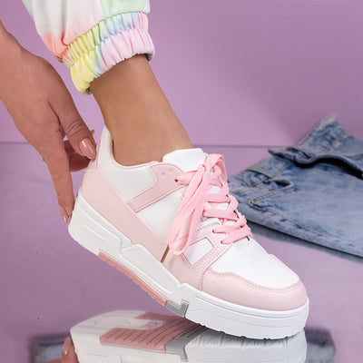 Дамски кецове Kayana - White/Pink