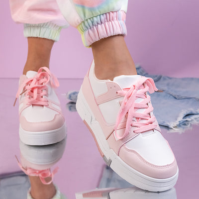 Дамски кецове Kayana - White/Pink