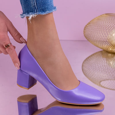 Дамски обувки на ток Mareta - Purple