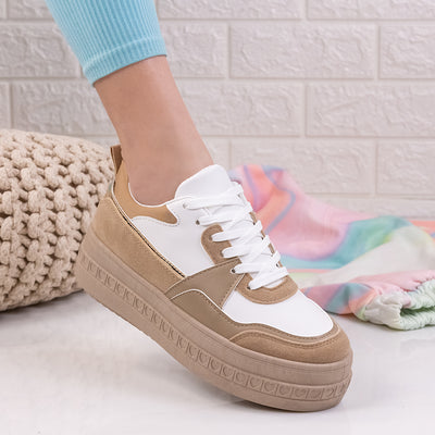 Дамски кецове Zeta - Beige