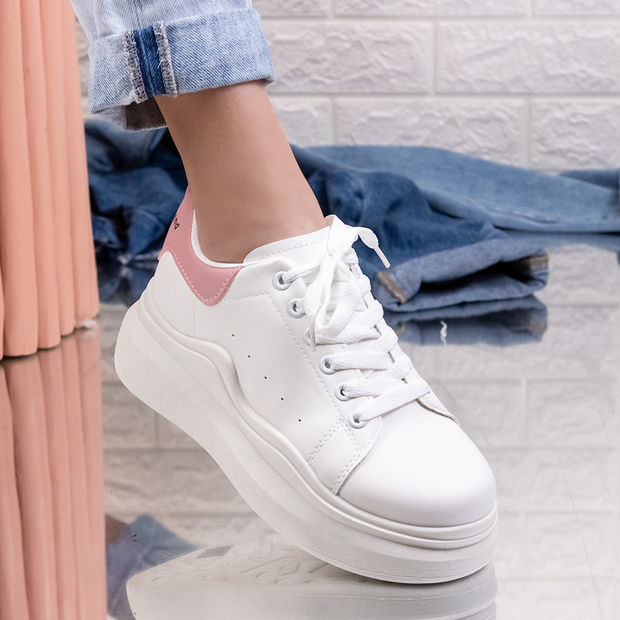 Дамски кецове Zenita - White/Pink