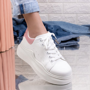 Дамски кецове Zenita - White/Pink