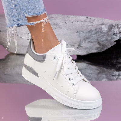 Дамски кецове Verra - White/Silver