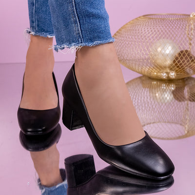 Дамски обувки на ток Mareta - Black