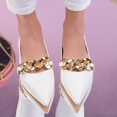Дамски обувки Ivayla - White