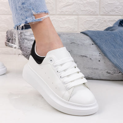 Дамски кецове Ferry - White/Black
