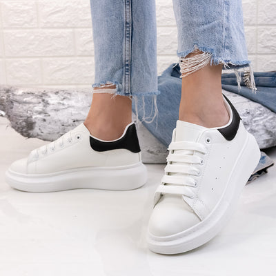Дамски кецове Ferry - White/Black