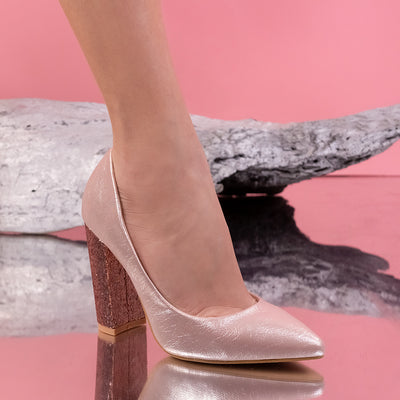 Дамски обувки на ток Alexa - Pink