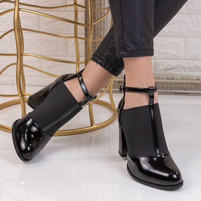 Дамски обувки на ток Temira - Black