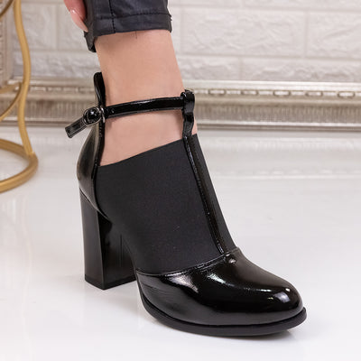 Дамски обувки на ток Temira - Black
