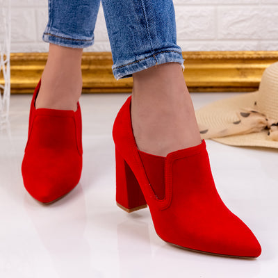 Дамски обувки на ток Aglaya - Red
