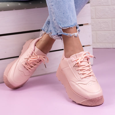 Дамски маратонки Alina - Pink